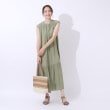 シューラルー/ドレスキップ(SHOO・LA・RUE/DRESKIP)の柔らかで上品な光沢感　バンドカラー ティアードワンピース1