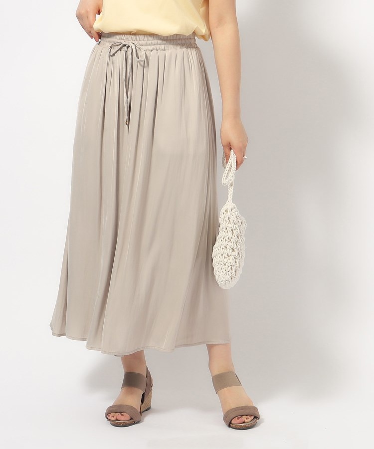 シューラルー/ドレスキップ(SHOO・LA・RUE/DRESKIP)の【無理せずキレイ】ロングシーズン活躍 サテンフレア ワイドスカーチョ18