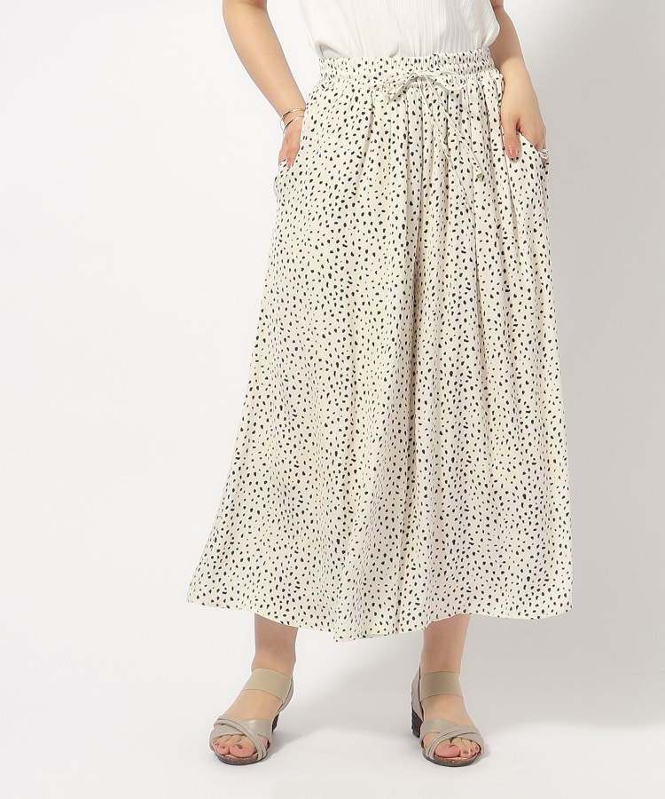 無理せずキレイ】ロングシーズン活躍 サテンフレア ワイドスカー 無理せずキレイ】ロングシーズン活躍 サテンフレア ワイドスカー