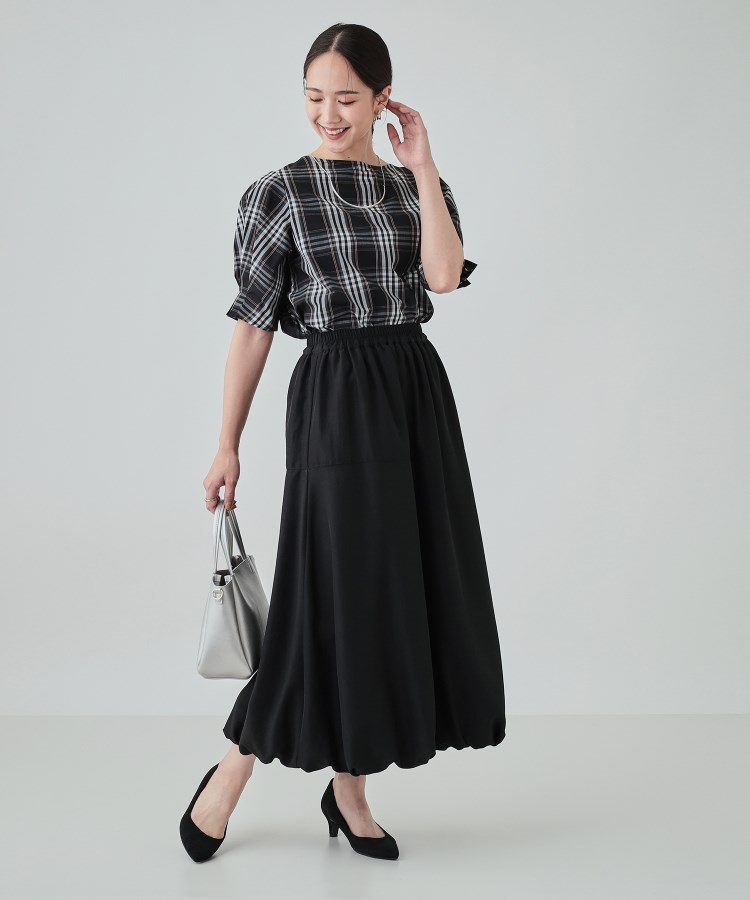 華やかスタイルが叶う バルーンフレアスカート(マキシ・ロング 華やかスタイルが叶う バルーンフレアスカート(マキシ・ロング