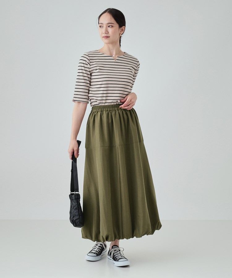 華やかスタイルが叶う バルーンフレアスカート(マキシ・ロング 華やかスタイルが叶う バルーンフレアスカート(マキシ・ロング
