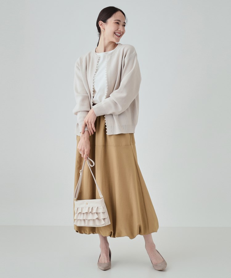 華やかスタイルが叶う バルーンフレアスカート(マキシ・ロング 華やかスタイルが叶う バルーンフレアスカート(マキシ・ロング