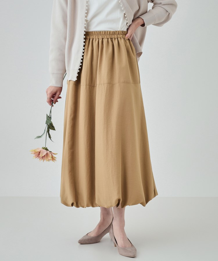 華やかスタイルが叶う バルーンフレアスカート(マキシ・ロング 華やかスタイルが叶う バルーンフレアスカート(マキシ・ロング
