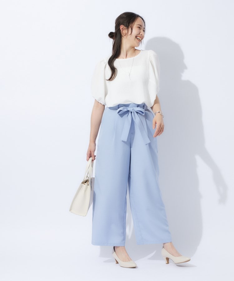 シューラルー/ドレスキップ(SHOO・LA・RUE/DRESKIP)の【洗える】1枚で大人可愛く ギャザー袖 しぼしぼブラウス16