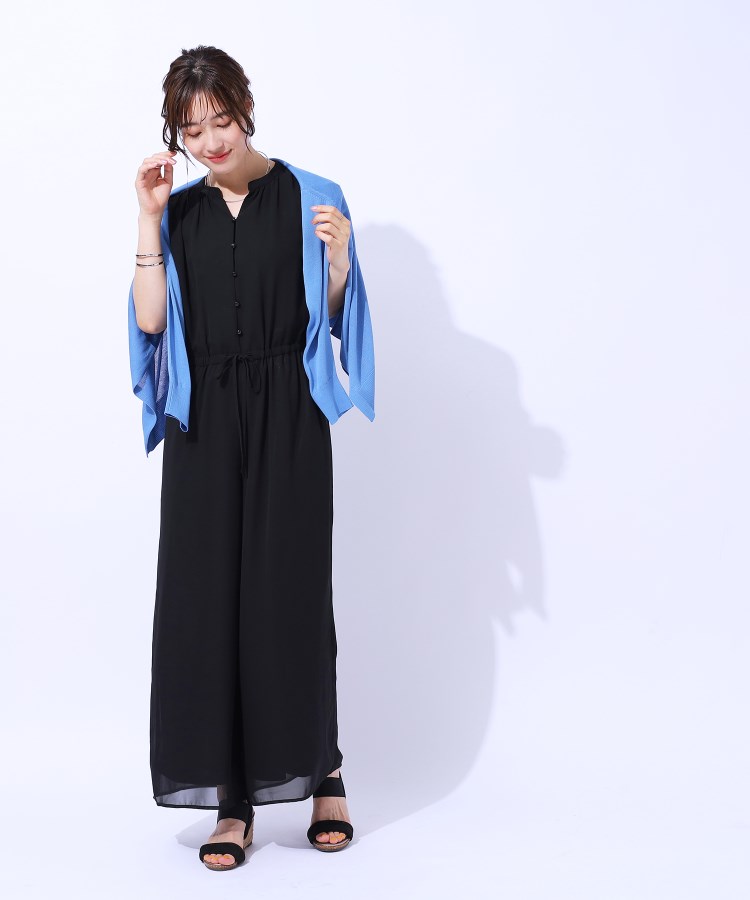 無理せずキレイ】大人の上品コーデが一枚で決まる シフォン花柄 無理せずキレイ】大人の上品コーデが一枚で決まる シフォン花柄