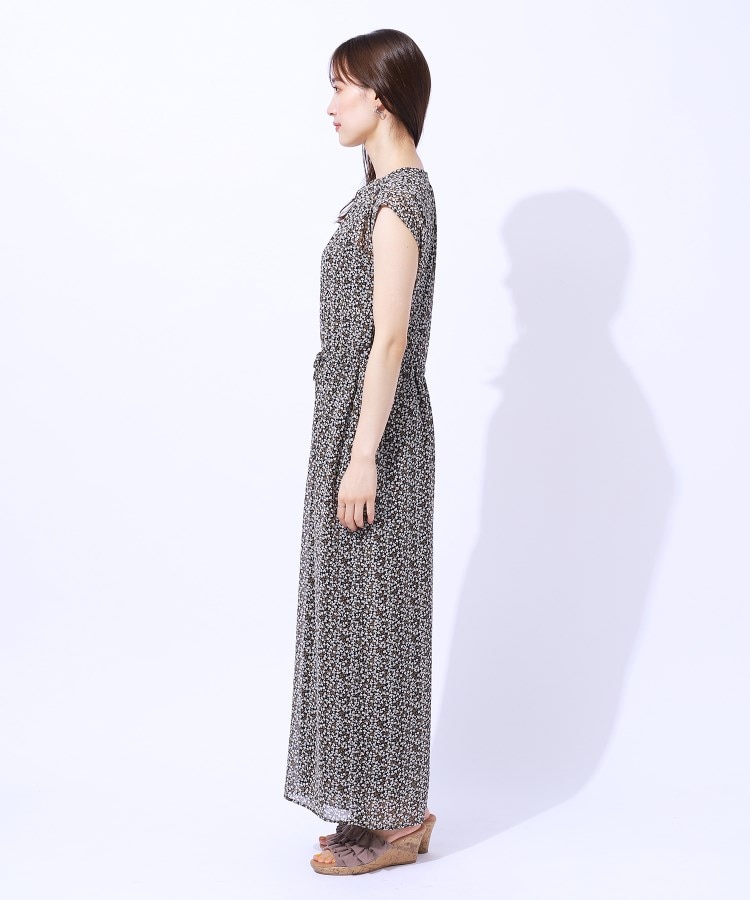 シューラルー/ドレスキップ(SHOO・LA・RUE/DRESKIP)の【無理せずキレイ】大人の上品コーデが一枚で決まる シフォン花柄オールインワン14