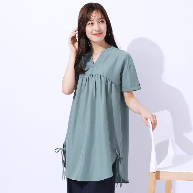 シューラルー/ドレスキップ(SHOO・LA・RUE/DRESKIP)のサイドリボンがほんのり甘い 大人のスキッパーチュニック