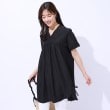 シューラルー/ドレスキップ(SHOO・LA・RUE/DRESKIP)のサイドリボンがほんのり甘い 大人のスキッパーチュニック ブラック(019)