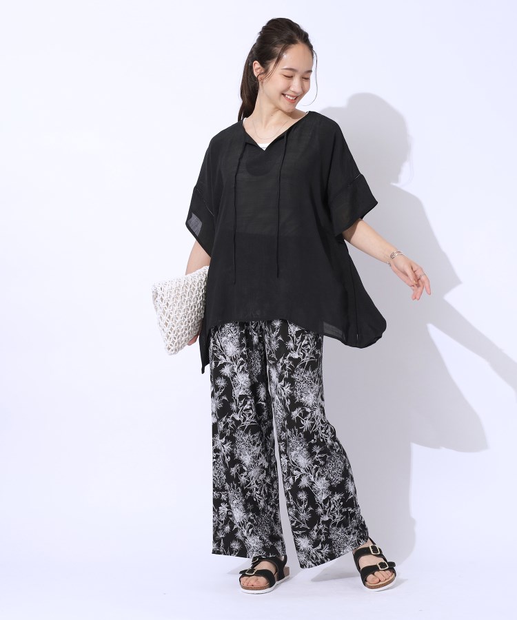 シューラルー/ドレスキップ(SHOO・LA・RUE/DRESKIP)の【2点セット】スラブポンチョ風ブラウス＋タンクトップ7