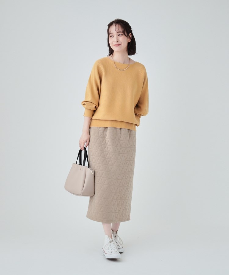 シューラルー/ドレスキップ(SHOO・LA・RUE/DRESKIP)の【高レビュー/洗える】優しく上品に リブドルマン お袖フェイクパールニット19