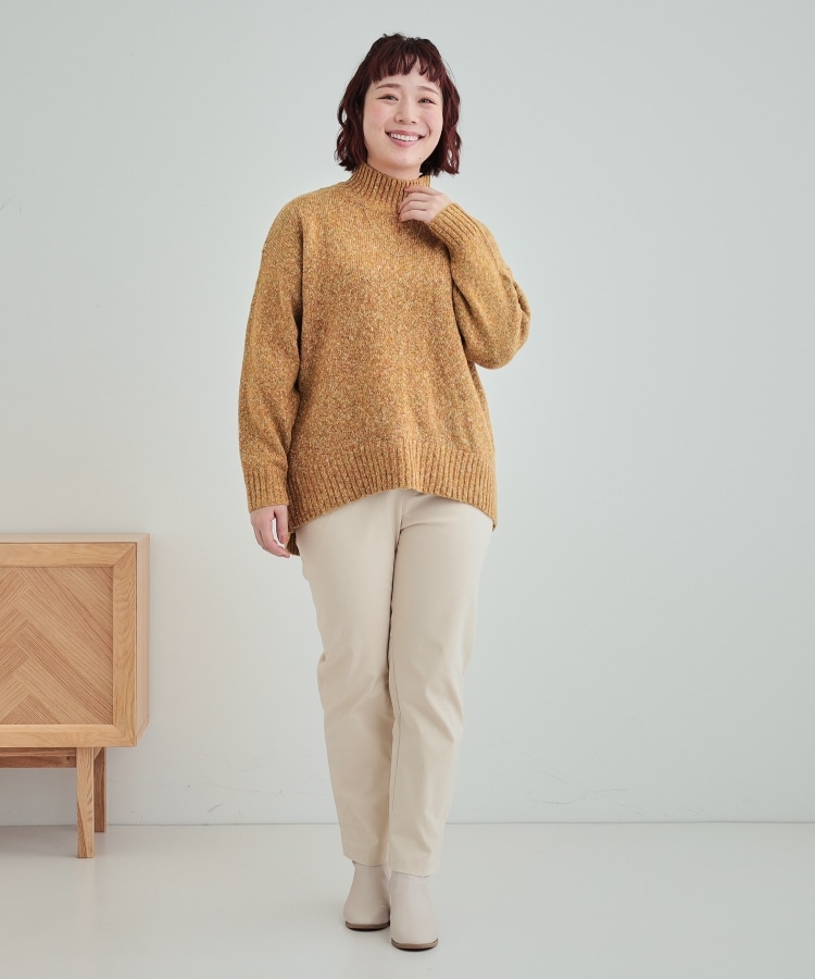 シューラルー/ドレスキップ(SHOO・LA・RUE/DRESKIP)の【体型カバー】ふわふわミックスヤーン ハイネックニット43