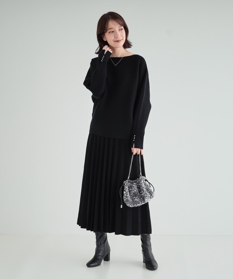 洗える/セットアップ可】女性らしさ際立つ もちもちリブドルマン 洗える/セットアップ可】女性らしさ際立つ もちもちリブドルマン
