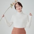 シューラルー/ドレスキップ(SHOO・LA・RUE/DRESKIP)の【高レビュー】なめらかとろみインナータートル オフホワイト(003)