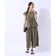 シューラルー/ドレスキップ(SHOO・LA・RUE/DRESKIP)の【洗える/セットアップ可】休日のリラックスコーデに やわらかワイドパンツ13