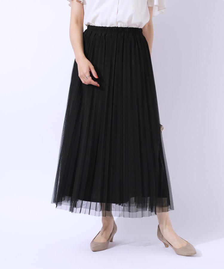 高レビュー】大人のほんのり甘めなチュールプリーツスカート 高レビュー】大人のほんのり甘めなチュールプリーツスカート