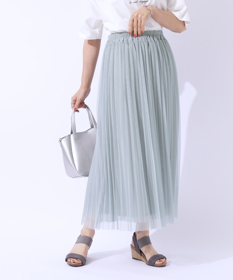 高レビュー】大人のほんのり甘めなチュールプリーツスカート 高レビュー】大人のほんのり甘めなチュールプリーツスカート