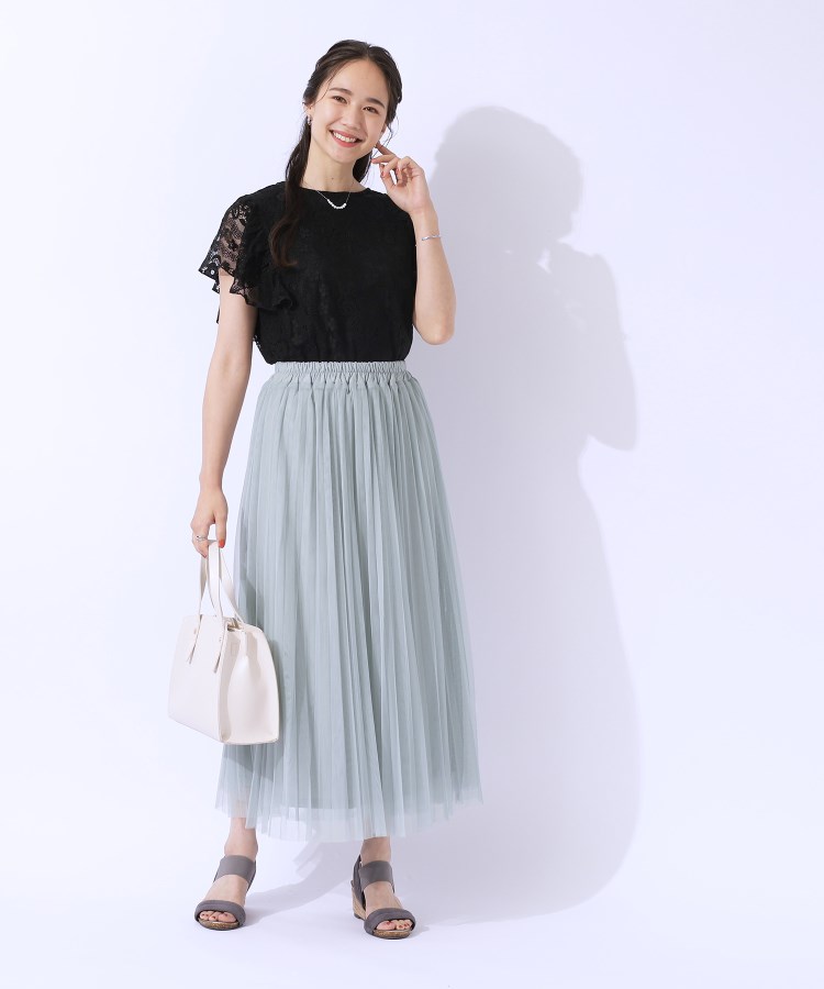 高レビュー】大人のほんのり甘めなチュールプリーツスカート 高レビュー】大人のほんのり甘めなチュールプリーツスカート