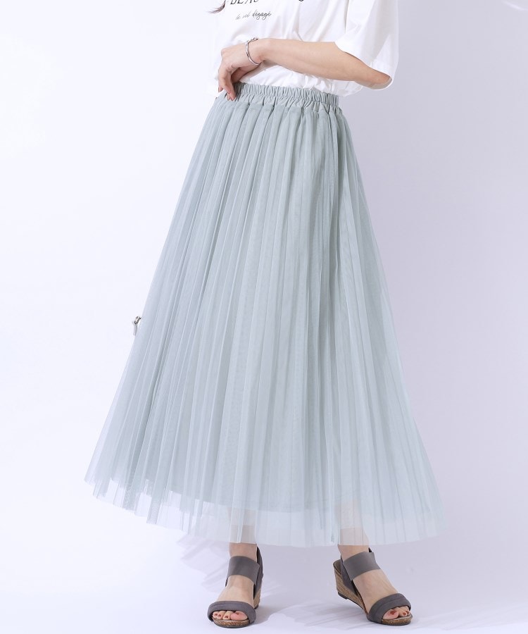 高レビュー】大人のほんのり甘めなチュールプリーツスカート 高レビュー】大人のほんのり甘めなチュールプリーツスカート