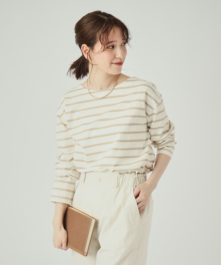 シューラルー/ドレスキップ(SHOO・LA・RUE/DRESKIP)の【洗える】抜け感ある着こなしに ドロップショルダーゆるロンT2