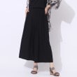 シューラルー/ドレスキップ(SHOO・LA・RUE/DRESKIP)の【UV】さらさらリラクシーガウチョパンツ ブラック(019)