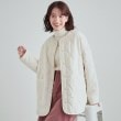 シューラルー/ドレスキップ(SHOO・LA・RUE/DRESKIP)の【高レビュー/撥水/吸湿発熱】大人が着たい オーバーキルトブルゾン アイボリー(004)
