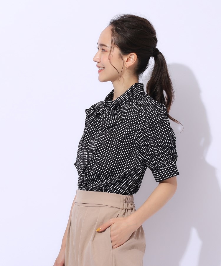シューラルー/ドレスキップ(SHOO・LA・RUE/DRESKIP)の【2WAY/無理せずキレイ】リボンが華やかさをプラスする 5分袖ブラウス11