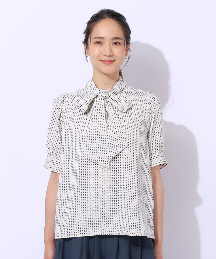 シューラルー/ドレスキップ(SHOO・LA・RUE/DRESKIP)の【2WAY/無理せずキレイ】リボンが華やかさをプラスする 5分袖ブラウス30
