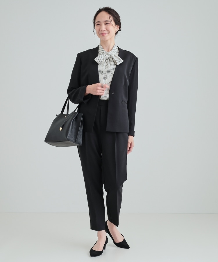 シューラルー/ドレスキップ(SHOO・LA・RUE/DRESKIP)の【2WAY/無理せずキレイ】リボンが華やかさをプラスする 5分袖ブラウス34