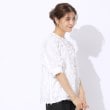 シューラルー/ドレスキップ(SHOO・LA・RUE/DRESKIP)の【洗える】上品な甘さ フリンジ ジャカード5分袖ブラウス2