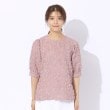 シューラルー/ドレスキップ(SHOO・LA・RUE/DRESKIP)の【洗える】上品な甘さ フリンジ ジャカード5分袖ブラウス13