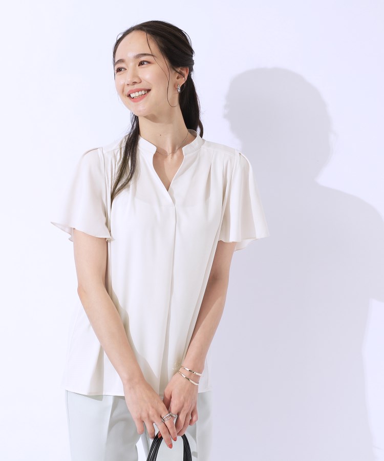 シューラルー/ドレスキップ(SHOO・LA・RUE/DRESKIP)の【洗える/無理せずキレイ】お袖フレア スキッパーブラウス5