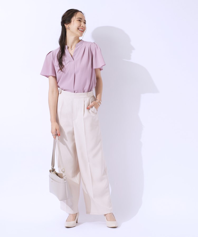 シューラルー/ドレスキップ(SHOO・LA・RUE/DRESKIP)の【洗える/無理せずキレイ】お袖フレア スキッパーブラウス12