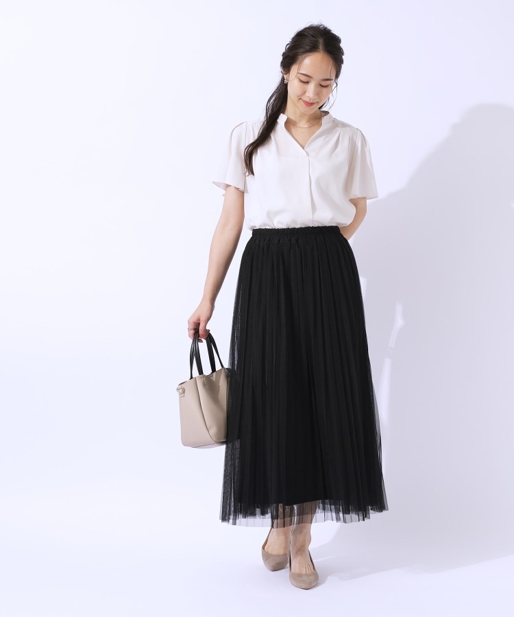 シューラルー/ドレスキップ(SHOO・LA・RUE/DRESKIP)の【洗える/無理せずキレイ】お袖フレア スキッパーブラウス8
