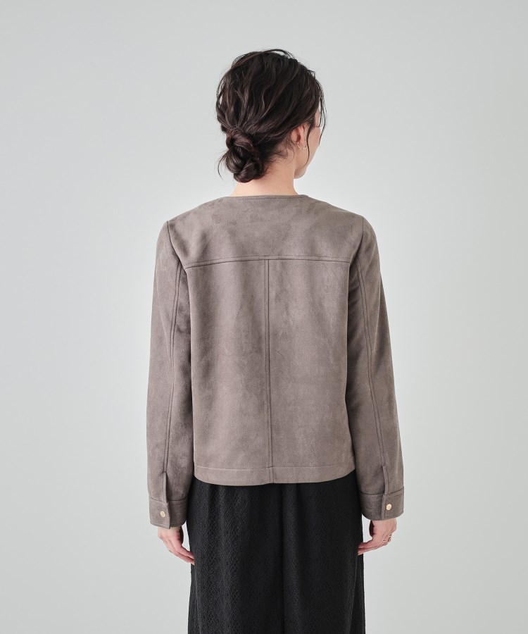 シューラルー/ドレスキップ(SHOO・LA・RUE/DRESKIP)の【高レビュー】大人の高見え やわらかスエード調ジャケット15