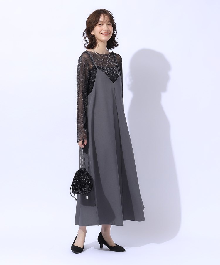 ロングシーズン活躍 フレアキャミワンピース(マキシ・ロング ロングシーズン活躍 フレアキャミワンピース(マキシ・ロング