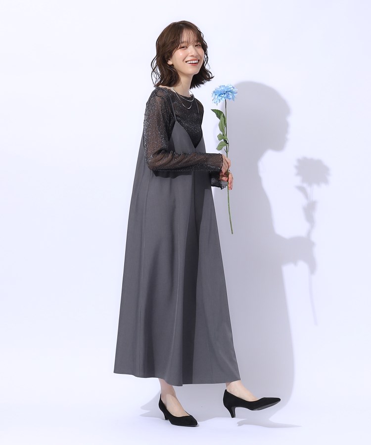 ロングシーズン活躍 フレアキャミワンピース(マキシ・ロング ロングシーズン活躍 フレアキャミワンピース(マキシ・ロング