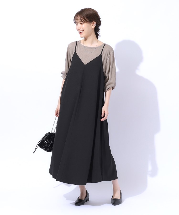 ロングシーズン活躍 フレアキャミワンピース(マキシ・ロング ロングシーズン活躍 フレアキャミワンピース(マキシ・ロング