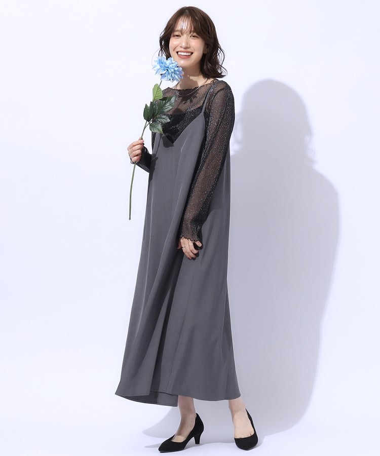 ロングシーズン活躍 フレアキャミワンピース(マキシ・ロング ロングシーズン活躍 フレアキャミワンピース(マキシ・ロング
