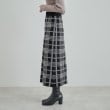 シューラルー/ドレスキップ(SHOO・LA・RUE/DRESKIP)の【高レビュー/洗える/セットアップ可】 着る度うっとり もちもちチェック柄ニットナロースカート16