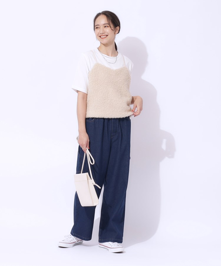 シューラルー/ドレスキップ(SHOO・LA・RUE/DRESKIP)の【2点セット】秋冬も活躍 フェイクファービスチェ×Tシャツ6