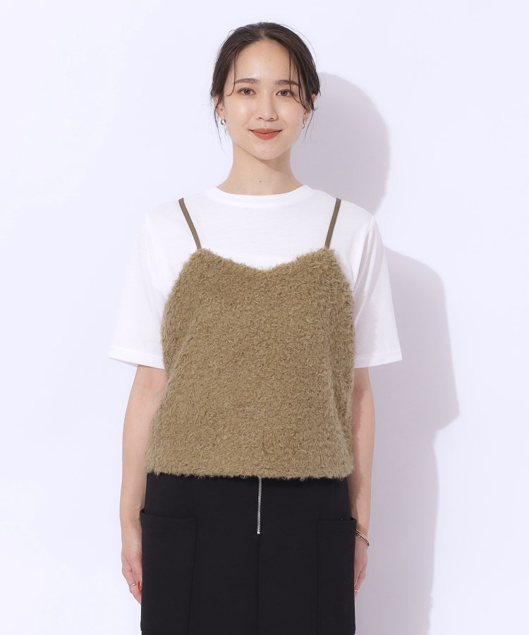 シューラルー/ドレスキップ(SHOO・LA・RUE/DRESKIP)の【2点セット】秋冬も活躍 フェイクファービスチェ×Tシャツ14