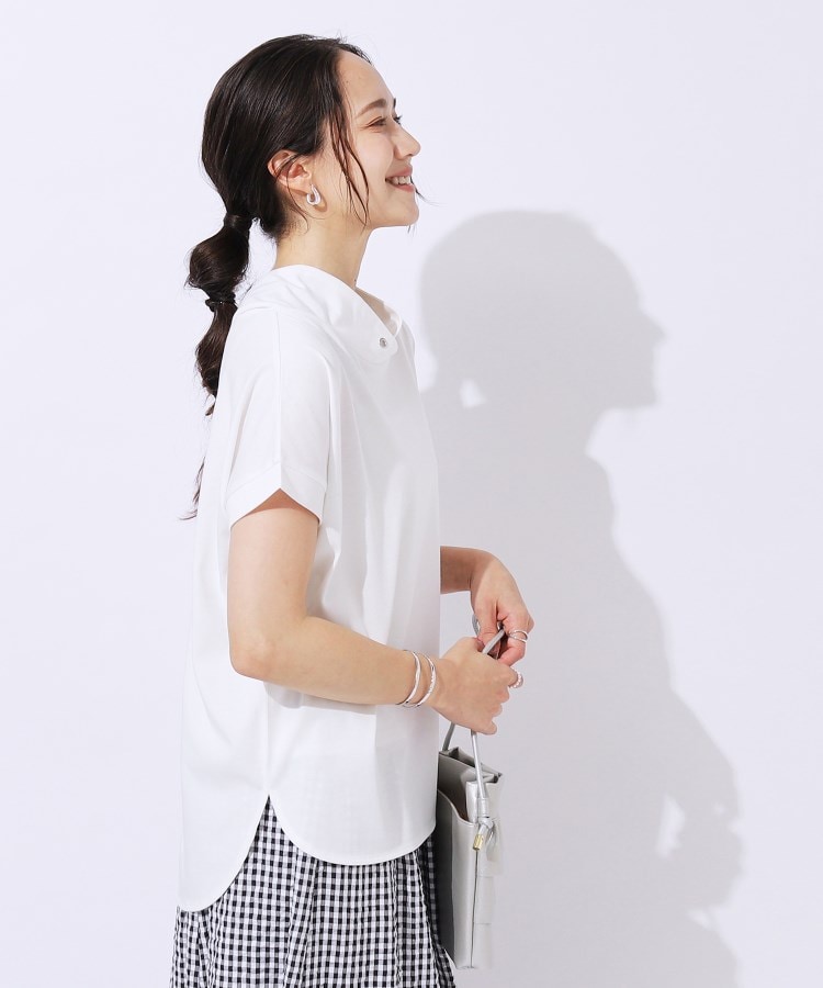 シューラルー/ドレスキップ(SHOO・LA・RUE/DRESKIP)の【高レビュー/UV】さらりと大人カジュアルな装いに 抜け襟Tシャツ14
