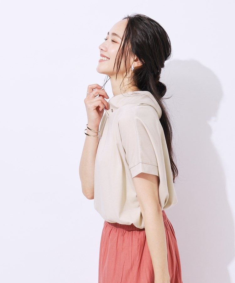 シューラルー/ドレスキップ(SHOO・LA・RUE/DRESKIP)の【高レビュー/UV】さらりと大人カジュアルな装いに 抜け襟Tシャツ18