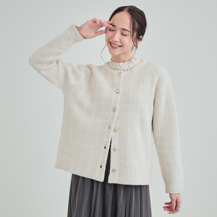 シューラルー/ドレスキップ(SHOO・LA・RUE/DRESKIP)の上品で華やかに ラメツイード調 ニットカーディガン カーディガン/ボレロ