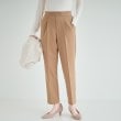 シューラルー/ドレスキップ(SHOO・LA・RUE/DRESKIP)の【洗える】すっきりきれい見え ストレッチテーパードパンツ キャメルブラウン(041)