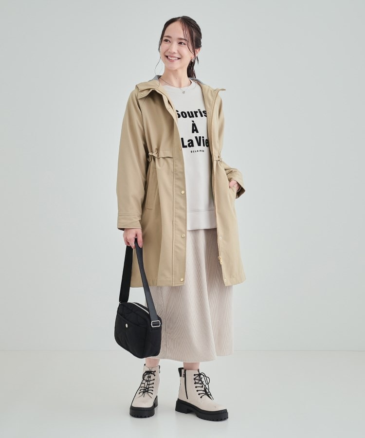 シューラルー/ドレスキップ(SHOO・LA・RUE/DRESKIP)の【撥水】女性らしいシルエットが叶う 切替ボンディングコート7