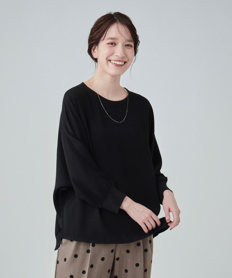 シューラルー/ドレスキップ(SHOO・LA・RUE/DRESKIP)の【洗える/洗濯後にシワになりにくい】リブ切替ドルマンブラウス5