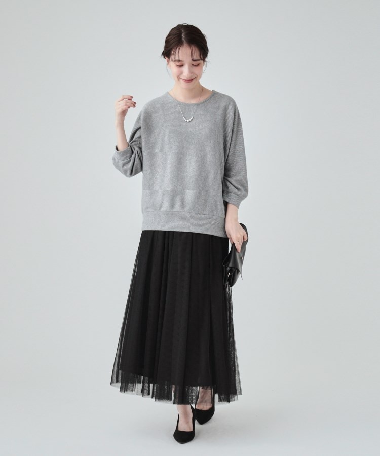 シューラルー/ドレスキップ(SHOO・LA・RUE/DRESKIP)の【UV】上品さとリラクシーさを兼ね備えた ラメドルマントップス3