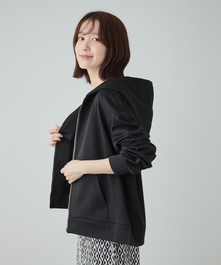 シューラルー/ドレスキップ(SHOO・LA・RUE/DRESKIP)のラメ裏毛ジップアップパーカー5