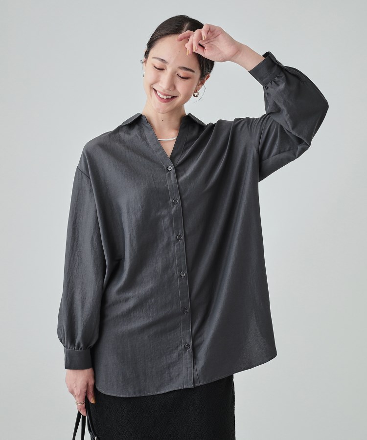 シューラルー/ドレスキップ(SHOO・LA・RUE/DRESKIP)の【無理せずキレイ】後ろ姿が引き立つ バックレースアップブラウス5